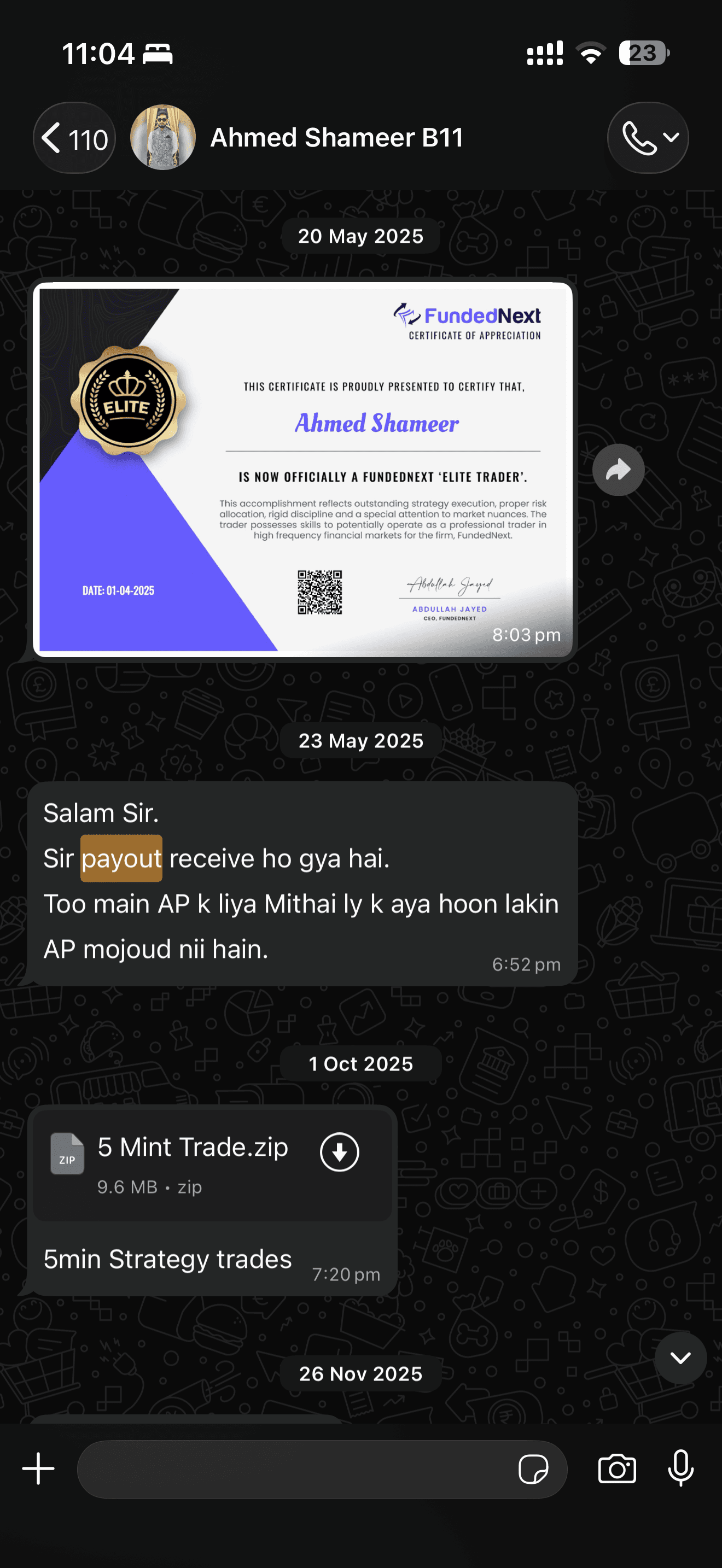 Student result