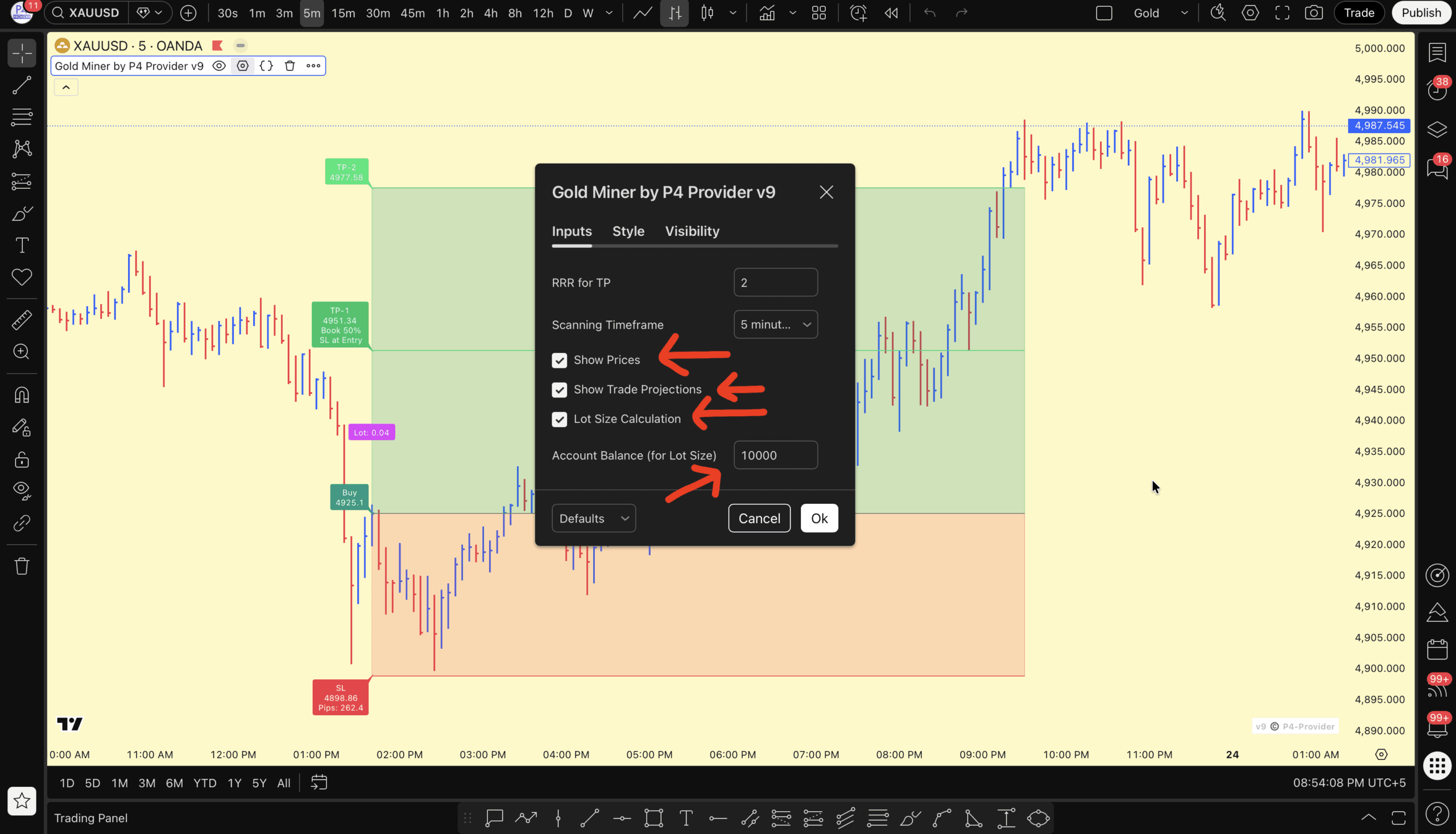 Gold Miner AI by P4 Provider